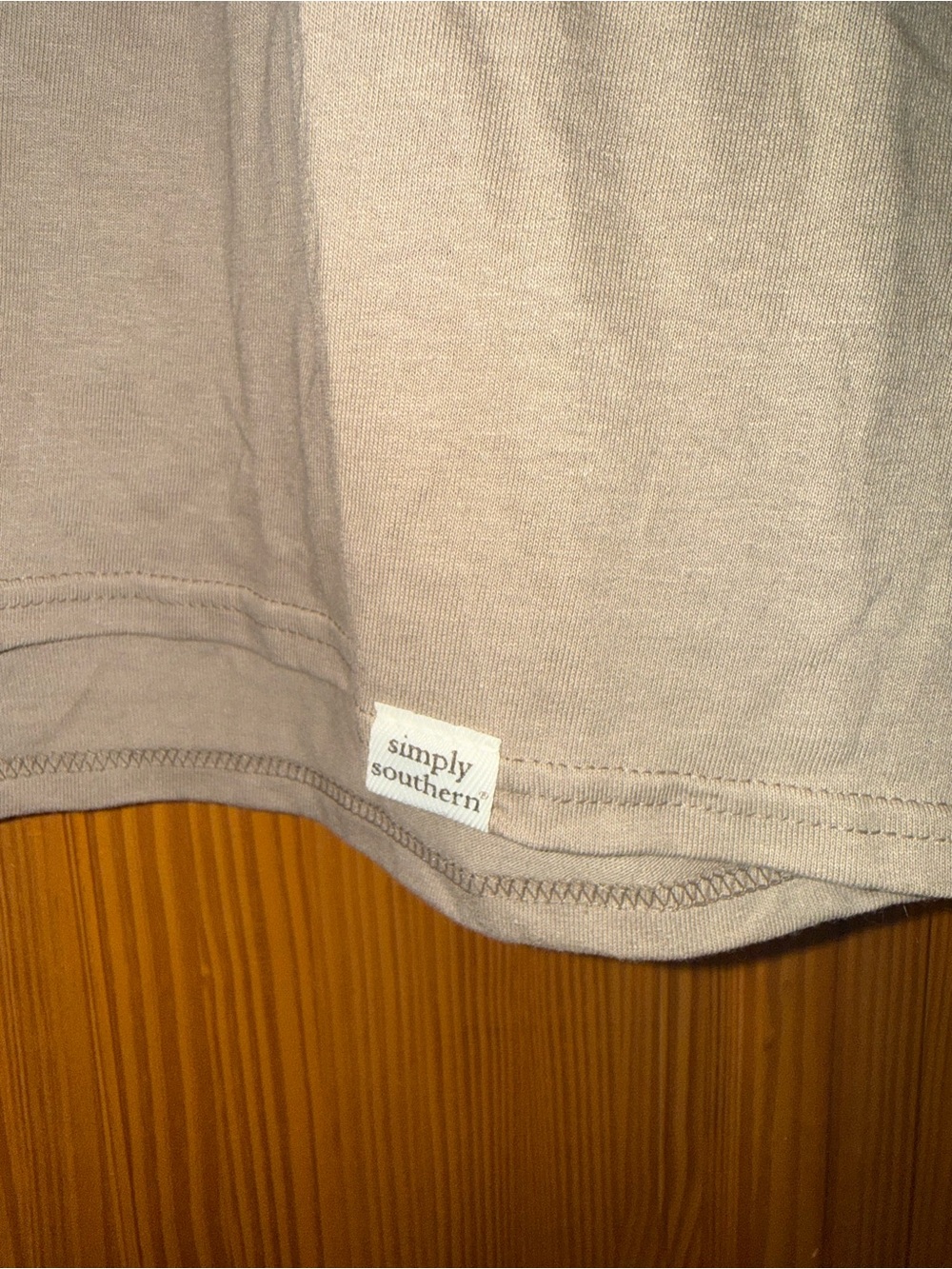 Simply Southern Fall Taupe Long Sleeve Tee - Picture 5 of 5